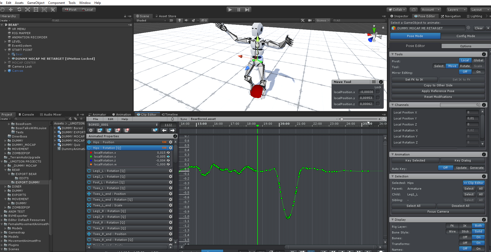 Mirrored rotation curves after FBX Export / UMotion - Animation Editor ...